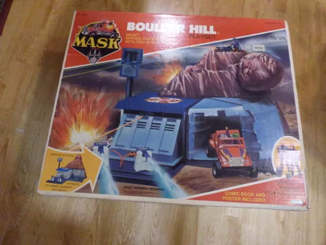 MASK Kenner Boulder Hill nearly complete w/box Hawkes, Sector and masks