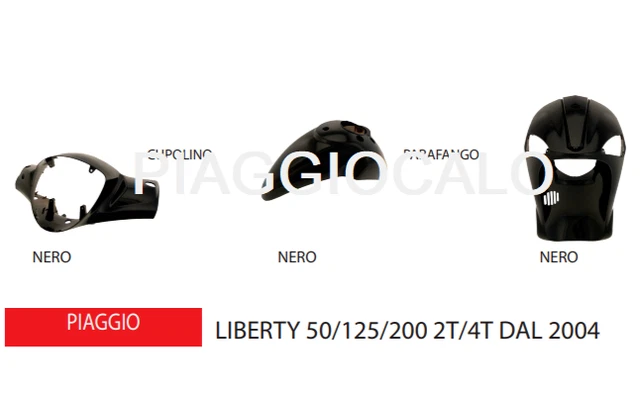 Kit Carene Piaggio Liberty Rst 2004 Nere Scudo Parafango Coprimanubrio Liberty