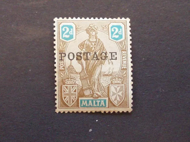 Malta, 1926, sg147 ,2d  bistre brown & turquoise, UMM,MNH