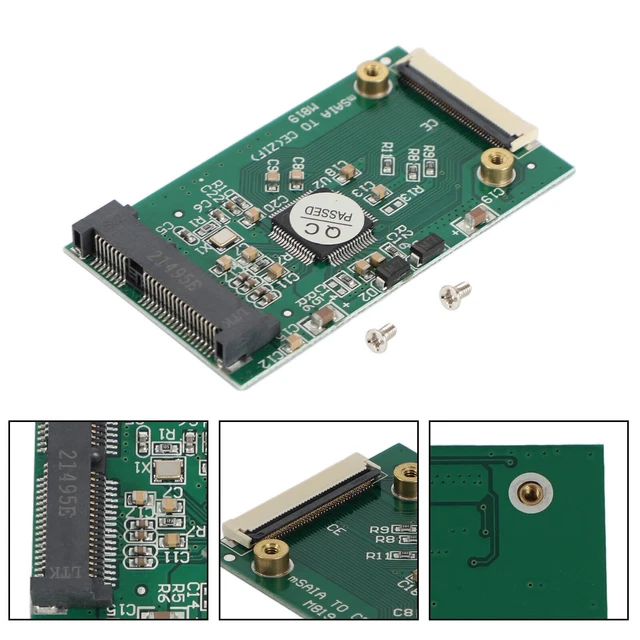 1.8 inch Mini mSATA PCI-E SSD HDD to 40pin ZIF CE Cable Adapter Card