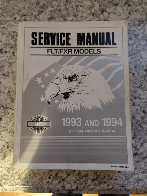 1993 1994 Harley Davidson FLT FXR OEM Factory Service Repair  Workshop Manual