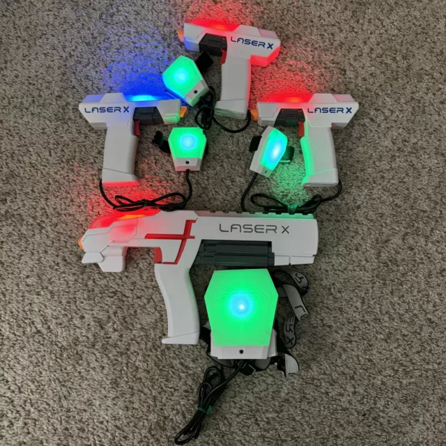 Set of 4 Laser X Guns - Tested, Working