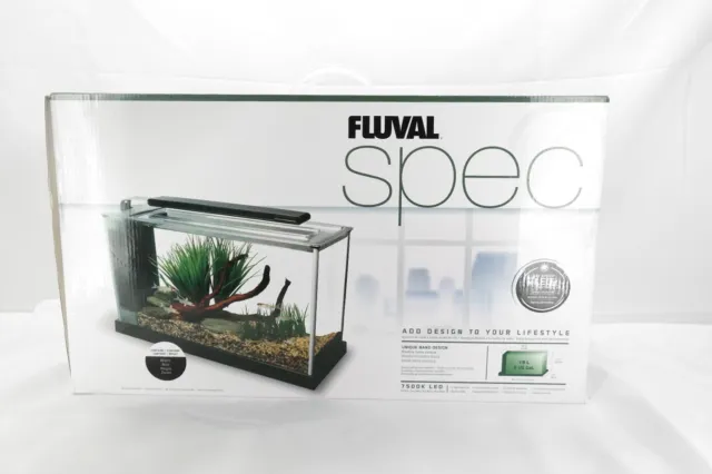 Fluval Spec V 5 Gallon Aquarium Kit Black TH