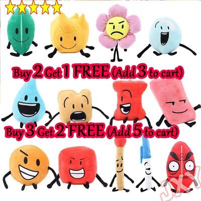 STUFFED DOLL BFDI Plushie Battle for Dream Island Plush Toy Leafy Firey ...