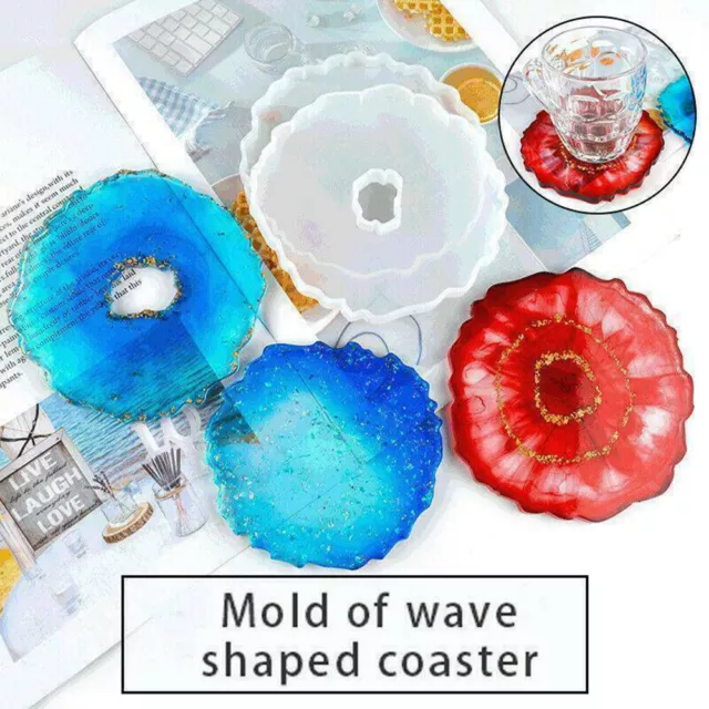 Epoxidharz Silikonform Untersetzer Coaster Gießform Resin Epoxy Silicone Mold