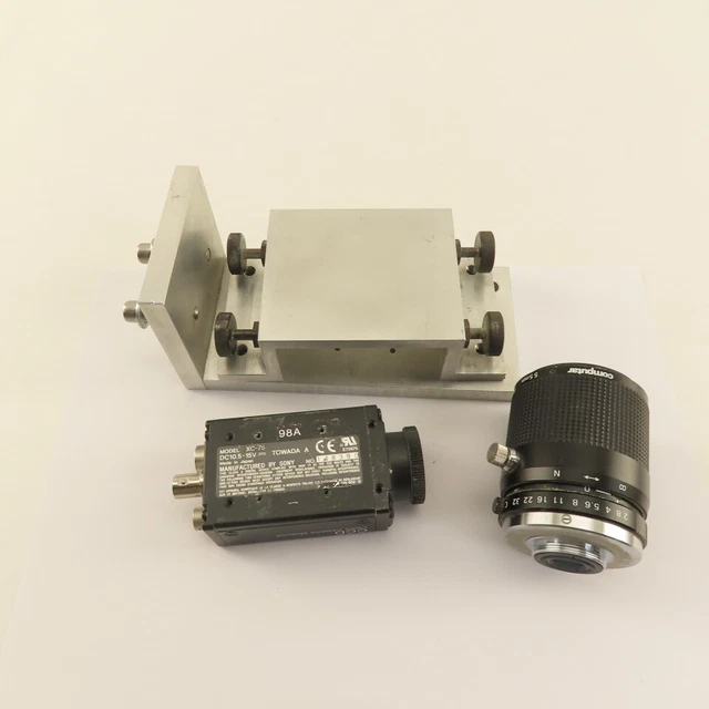 Sony XC-75 CCD Video Camera Module Computer Telecentric 55mm Lens W/ Stand