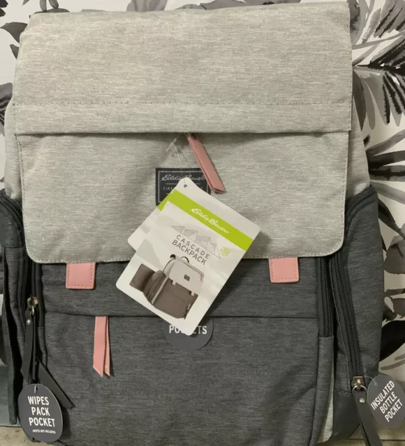 ⚡️Eddie Bauer Cascade Back Pack 12 Pocket Diaper Bag🆕
