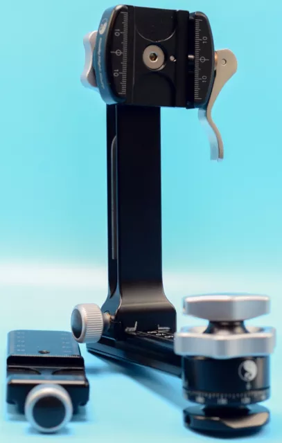Really Right Stuff PG-01 LR Compact Pano-Gimbal W/leveling base & slide Exc++++