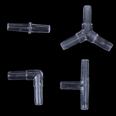 10 piezas conector de tubo de acuario transparente de 2 vías/3 vías válvulas de aire para pecera +