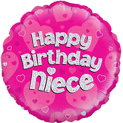 Joyeux Anniversaire Niece Rose 45 7cm Feuille Ballon Helium Fete Decoration Eur 3 44 Picclick Fr