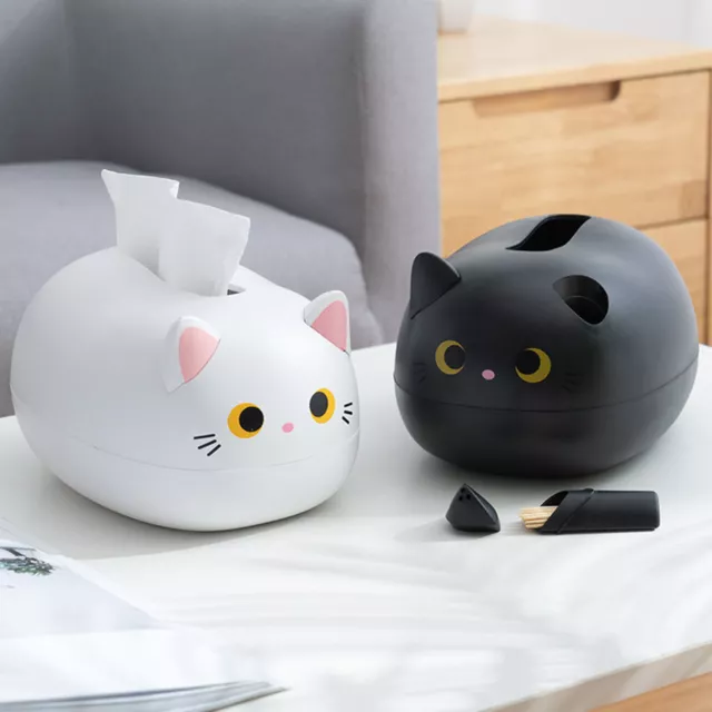 Cat Tissue Box Cute Cat Napkin Box Kawaii Cat Tissue Holder Cat Cute Tissue Box*