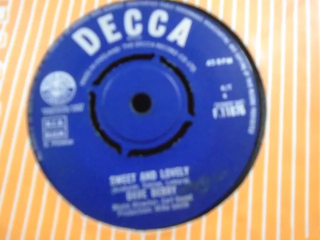 DAVE BERRY " SWEET AND LOVELY " Or. UK DECCA EX+ COND.IN Or.SL.