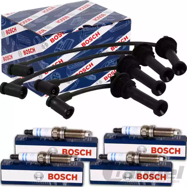 BOSCH ZÜNDKERZEN+ZÜNDKABEL passend für MINI ONE R50 R53 MINI COOPER S R52