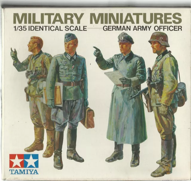 MILITARY MINIATURES  GERMAN ARMY OFFICIERS- Maquette tamiya 1:35, réf: 200