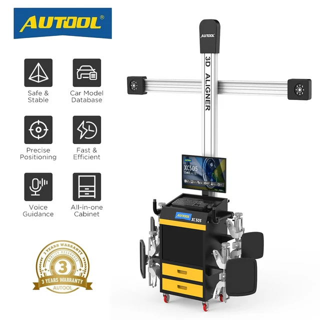 FOUR 3D WHEEL Alignment Machine Alignment System Wheel Aligner w/ Voice ...