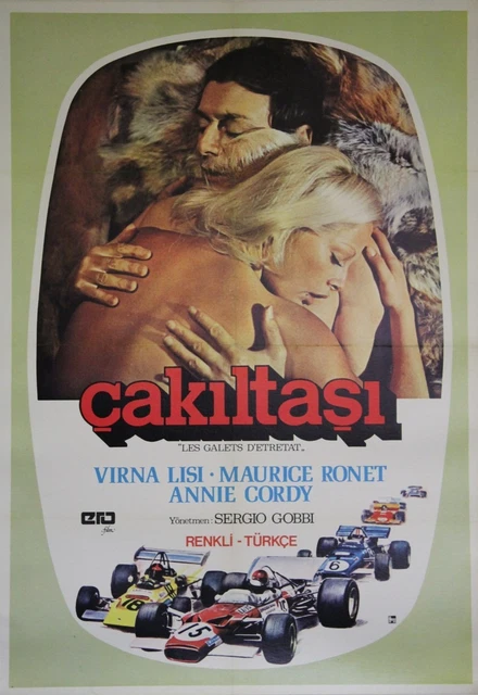 "LES GALETS D'ETRETAT" Affiche turque ent. Sergio GOBBI,Virna LISI,Maurice RONET