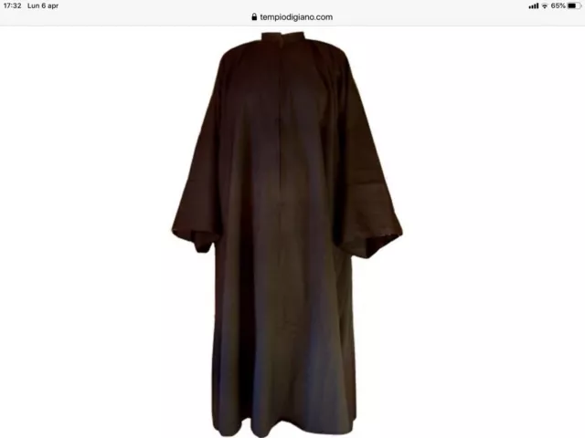 clamide cotone nera   - massoneria -