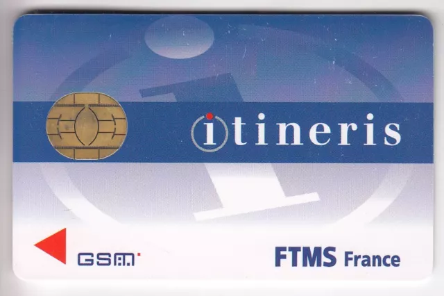 Telecarte Gsm Sim Collector .. France Itineris Solaic Ftms +N° Ut/Tbe Chip/Puce