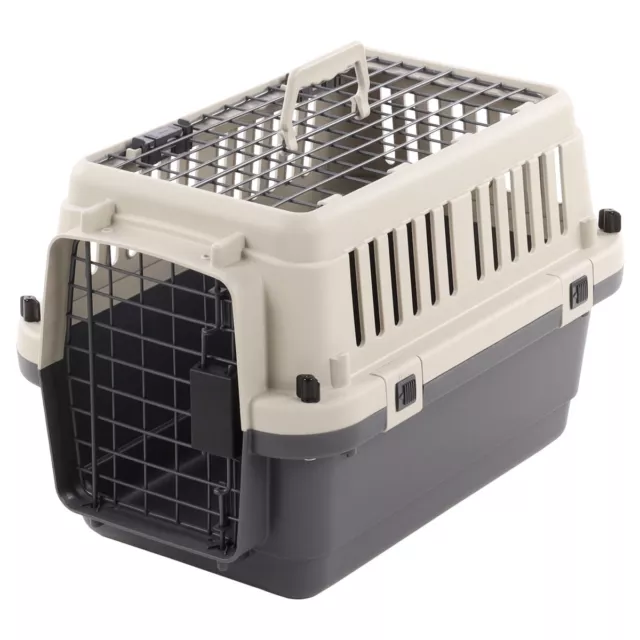 Flamingo Cage de Transport Neto Gris pour Chiens,Différentes Tailles,Neuf