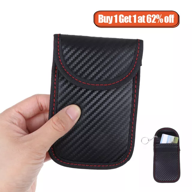 Car Key Signal Blocker Case Faraday Cage Fob Pouch Keyless RFID Blocking Bag Box