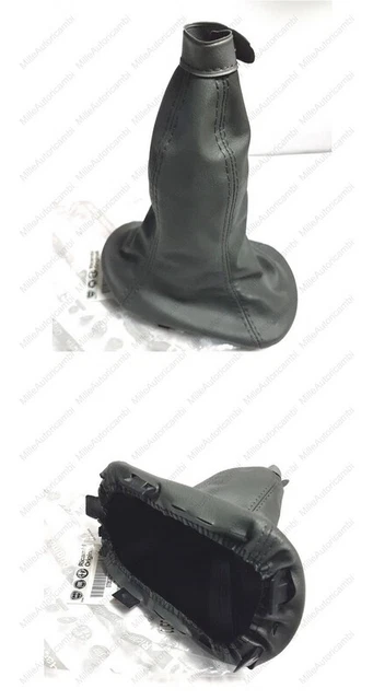 Cuffia Leva Cambio Fiat 600 Seicento 1998-2010 - Pelle Sintetica Nera Con Ghiera - Foto 8