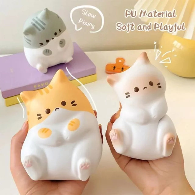 Rebound PU Slow Rising Squeeze Cat Cat Cat Pinch Toy   Girls Birthday Gift