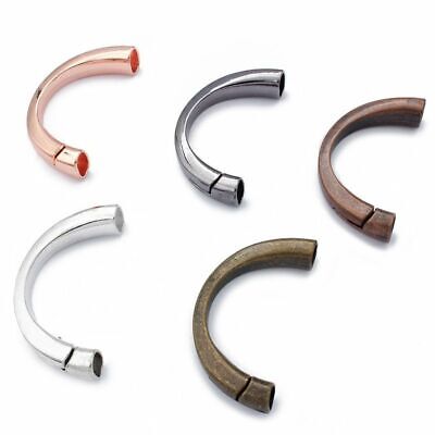 1pc Half Cuff Magnetic Hooks 10x6mm Bracelet Buckle Cord Clasps Jewelry Making F