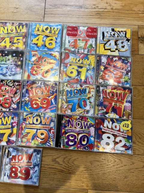 JOB LOT NOW THATS WHAT I CALL MUSIC Bundle ORIGINAL CD'S VARIOUS ARTISTS #LOT 2 3