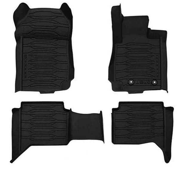 GENUINE FORD RANGER Front & Rear Rubber Floor Mats Double CAB 2011 ...