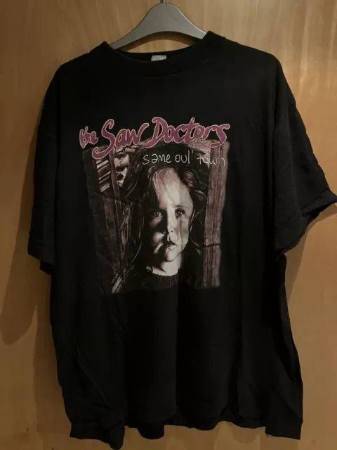 Saw Doctors Official Tour T-shirt Same Oul Town Tour 1996 Large