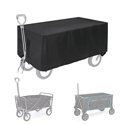 Folding Waterproof Wagon Cart Cover Garden Wagon Covers Fits Collapsible Outd
