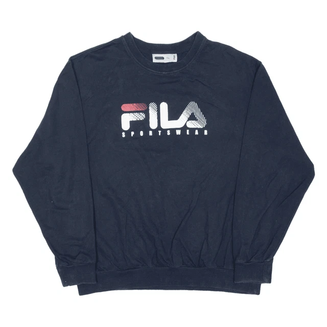 T-shirt FILA nera manica lunga da uomo XL
