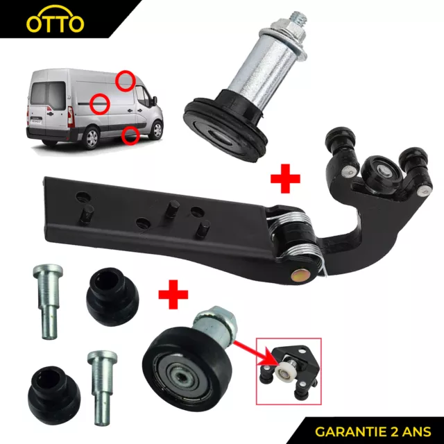 Kit Rouleau Galet Charniere Porte Laterale Droite Pour Master 3 Movano B NV400