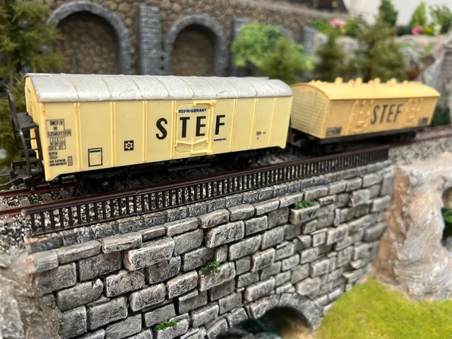 Wagon SNCF Rancher Long Voie HO - Rare Pièce De Collection Française En Métal Peint