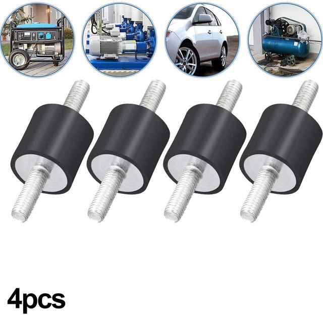 Fydun 4 Pezzi Cuscinetti Antivibranti Poggiapiedi Per Motori A Benzina 168F/170F - Per Generatori 2KW/3KW - 3