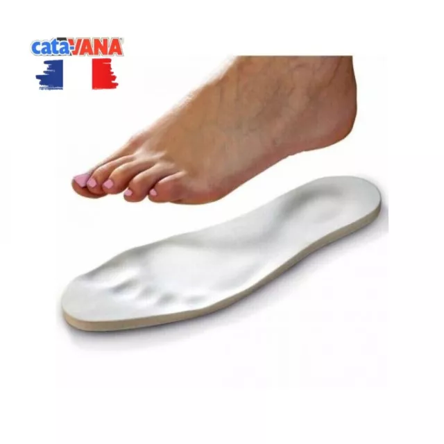 Paire de Semelles Mémoire de Forme à Découper Pointure 24 à 46 pour Chaussures