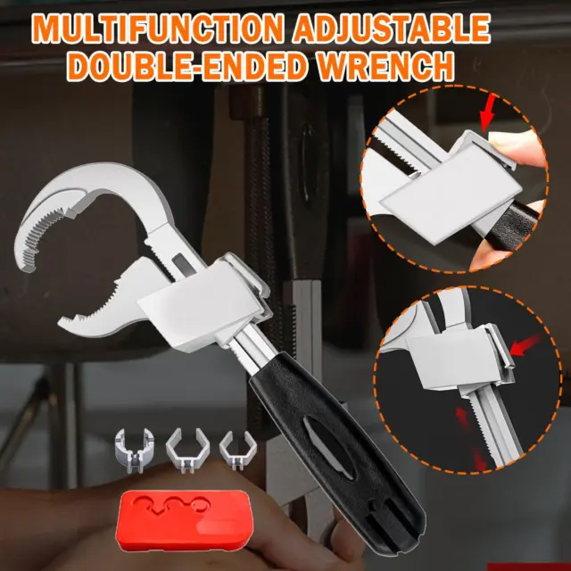 Multifunction Adjustable Double-ended Wrench With Box OFF (50% ) O9G1