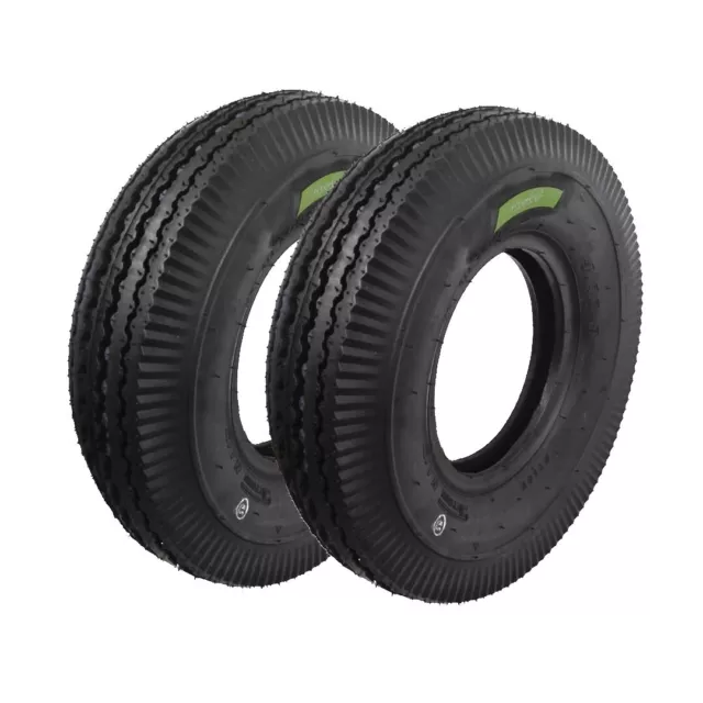 2 Pneumatici Copertoni 4.00 – 8 Gomme 6 Pr Ruote Rinforzate Carrello Rimorchio