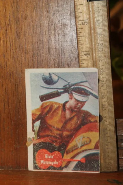 1956 Bubbles Elvis Non-Sport Card #25 Motorcycle Why Do You Wear Sideburns?