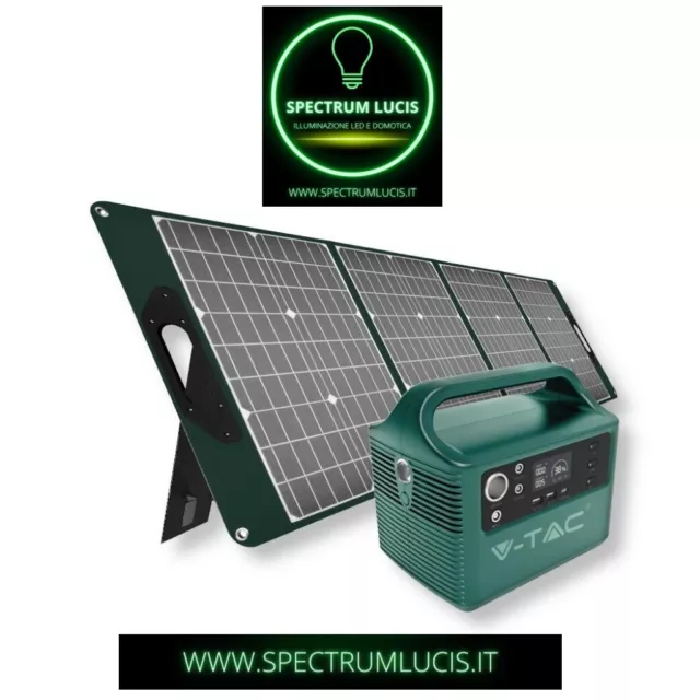 Stazione di energia Portatile con Batteria LiFePO4 AC:220V solare