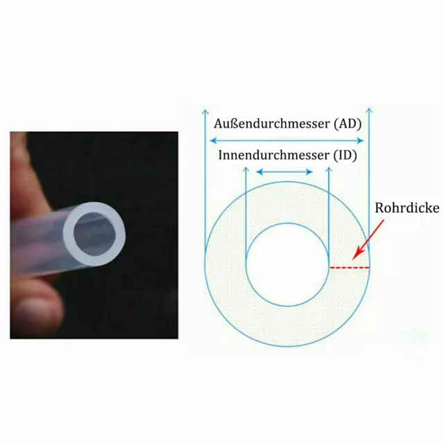 Tubo in silicone trasparente per uso alimentare ID 2-25 mm tubo in silicone tubo dell'acqua 2