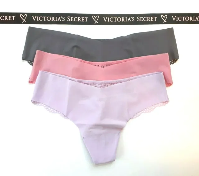 VICTORIAS SECRET CHEETAH Seamless No Show THONG Panty SEXY NWT Logo Mesh  Back XL £10.78 - PicClick UK