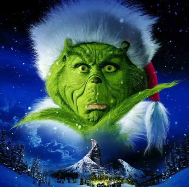 Grinch Movie 5D Full Diamond Painting Kits Cross Stitch Embroidery DIY Gifts