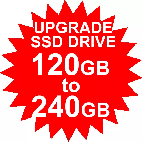 120Gb To 240Gb Ssd Upgrade (Available With Laptop Or Pc Purchase Only)