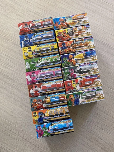 Power Rangers Toqer POWER RANGERS RESSHA Sentai ToQger Minipla rainbow clear special 16set ...