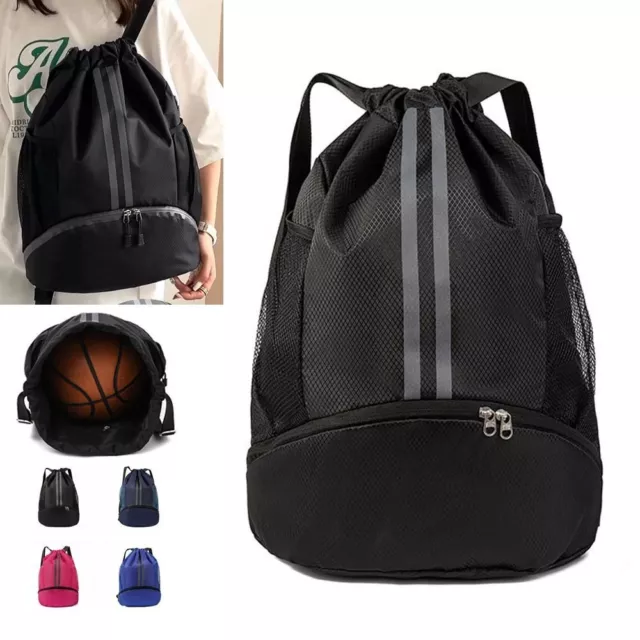 Waterproof Gym Bag Sport Basketball Backpack Drawstring Bag Outdoor Backpack