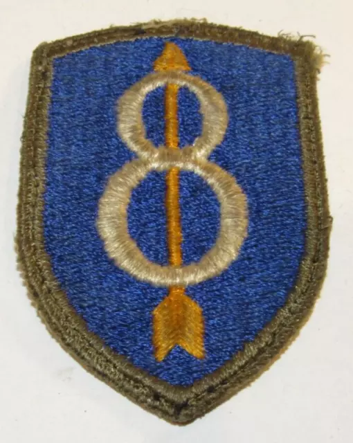 Vintage United States Army 8th Infantry Division Military Patch
