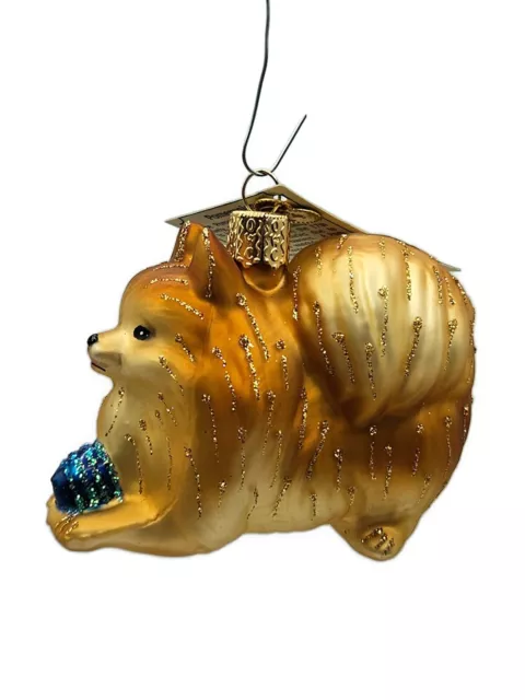 Old World Christmas Pomeranian Dog Pet Animal Christmas Tree Ornament OWC 2018