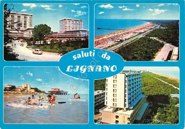 Cartolina - Saluti da - Lignano - Vedutine - VG (Udine)