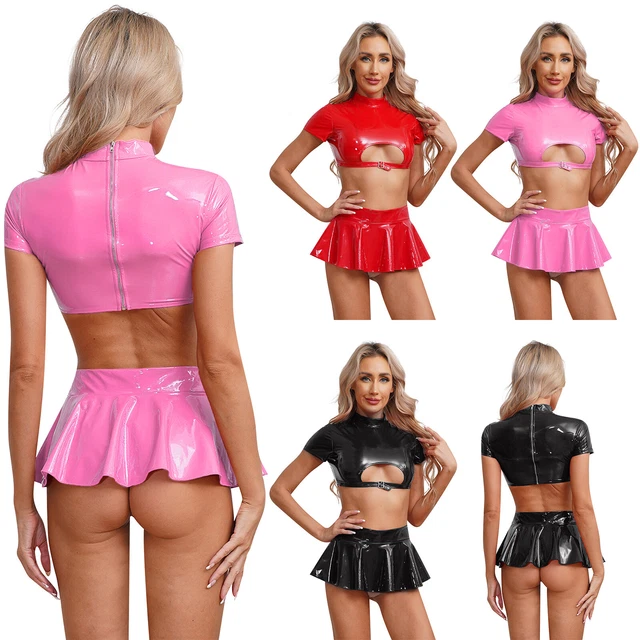 Damen Zweiteilige Sets Weißer Polyester Bodycon Rock Mit Quadratischem